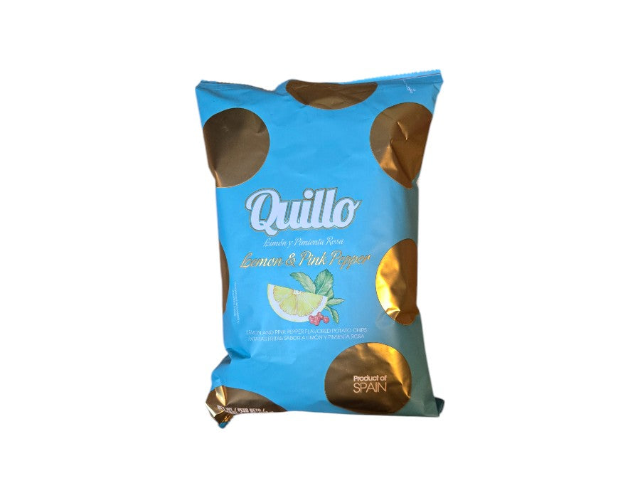 Quillo Lemon & Pink Pepper Chips 45g