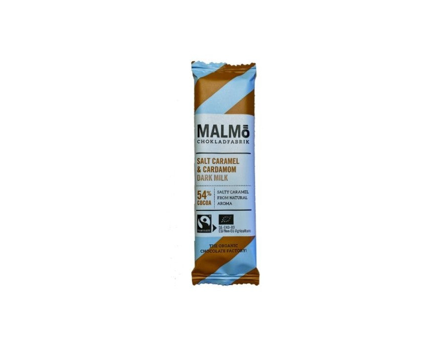 25,00
NOK
Malmö Minibar Salt Karamell & Kardemomme 54% 25g