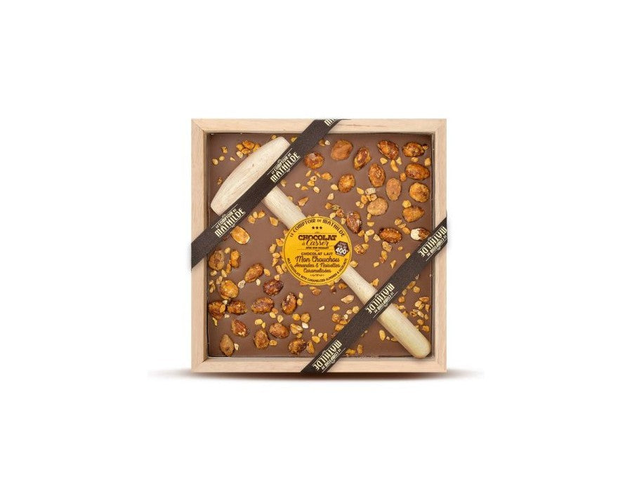 299,00
NOK
Milk Choc Hammer, Caram. Almonds&Hazelnuts 400g