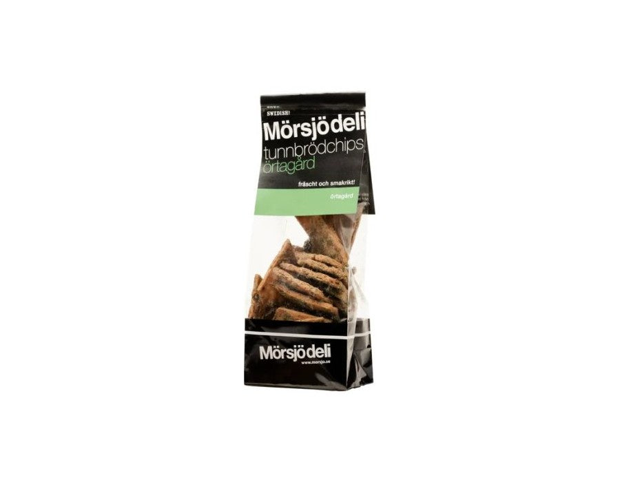 69,00
NOK
Mörsjö Tunnbrödschips Örtagård 100g