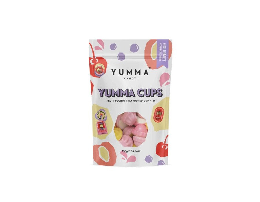 69,00
NOK
Yumma Cups Fruit Yoghurt Gummies 138g