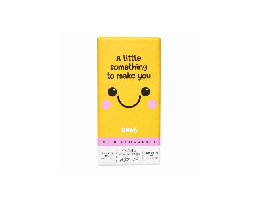 79,00
NOK
GNAW ‘Something To Make You Smile’ Milk Choc 80g