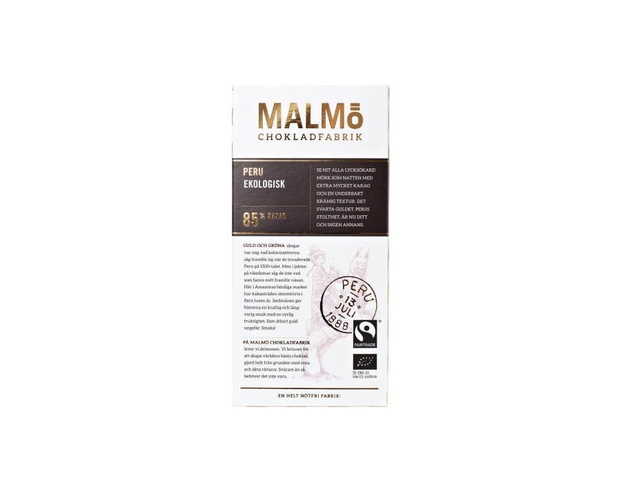 79,00
NOK
Malmö Peru 85% Fairtrade (vegan)