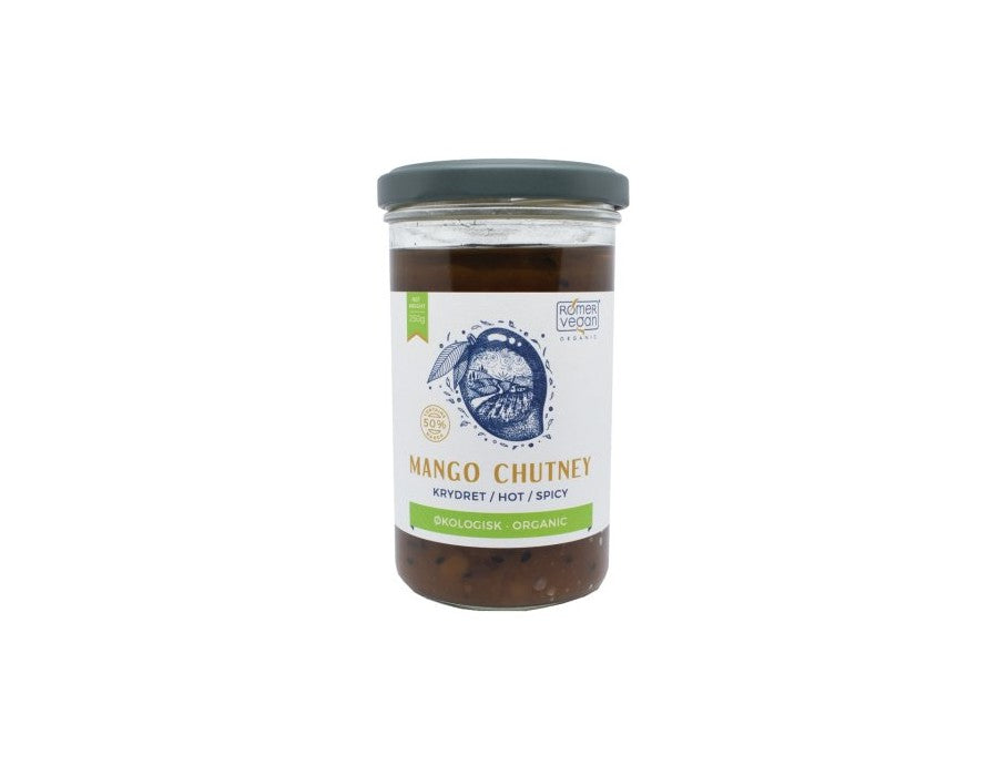 99,00
NOK
Rømer Vegan Mango Chutney sterk 250g