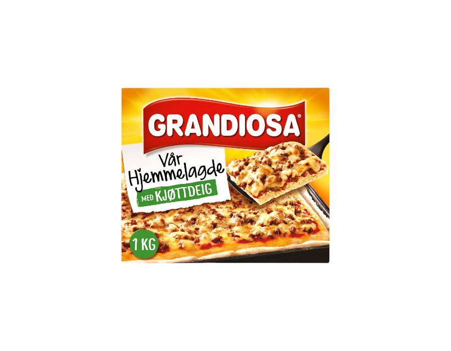 Grandiosa Vår hjemmelagde- med kjøttdeig pizza