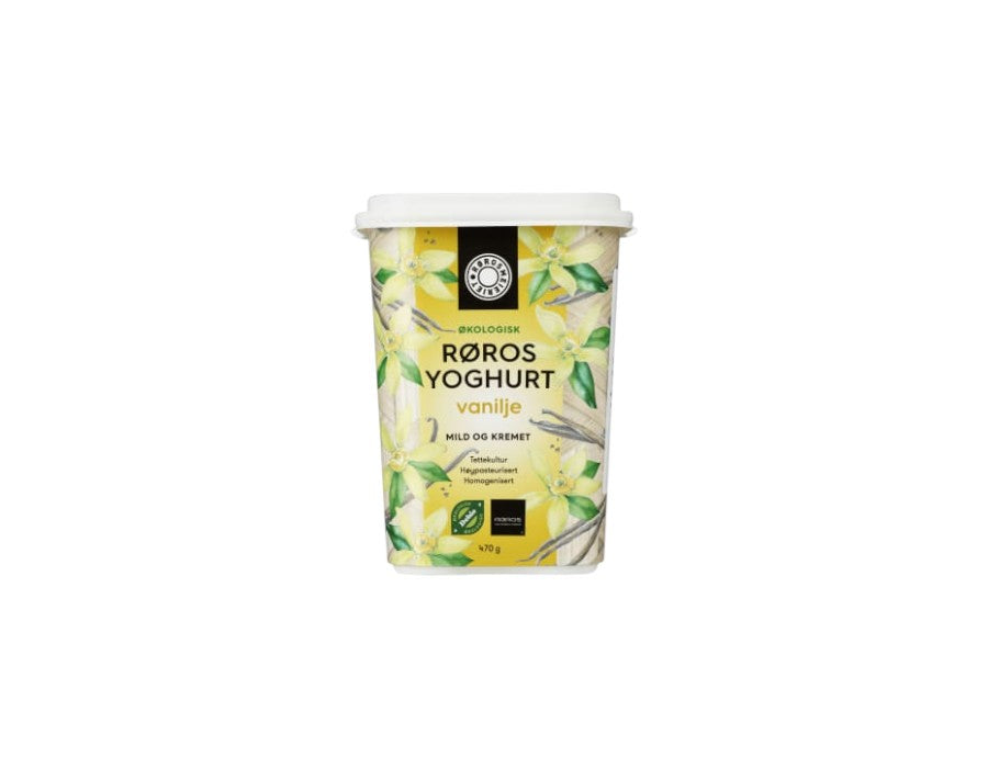 Røros Økologisk Yoghurt Vanilje 470g