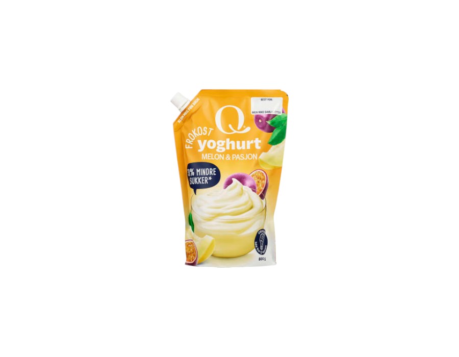 Q Frokostyoghurt Melon&Pasjon 800g