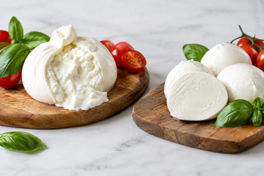 Burrata vs mozzarella: Hva er forskjellen?