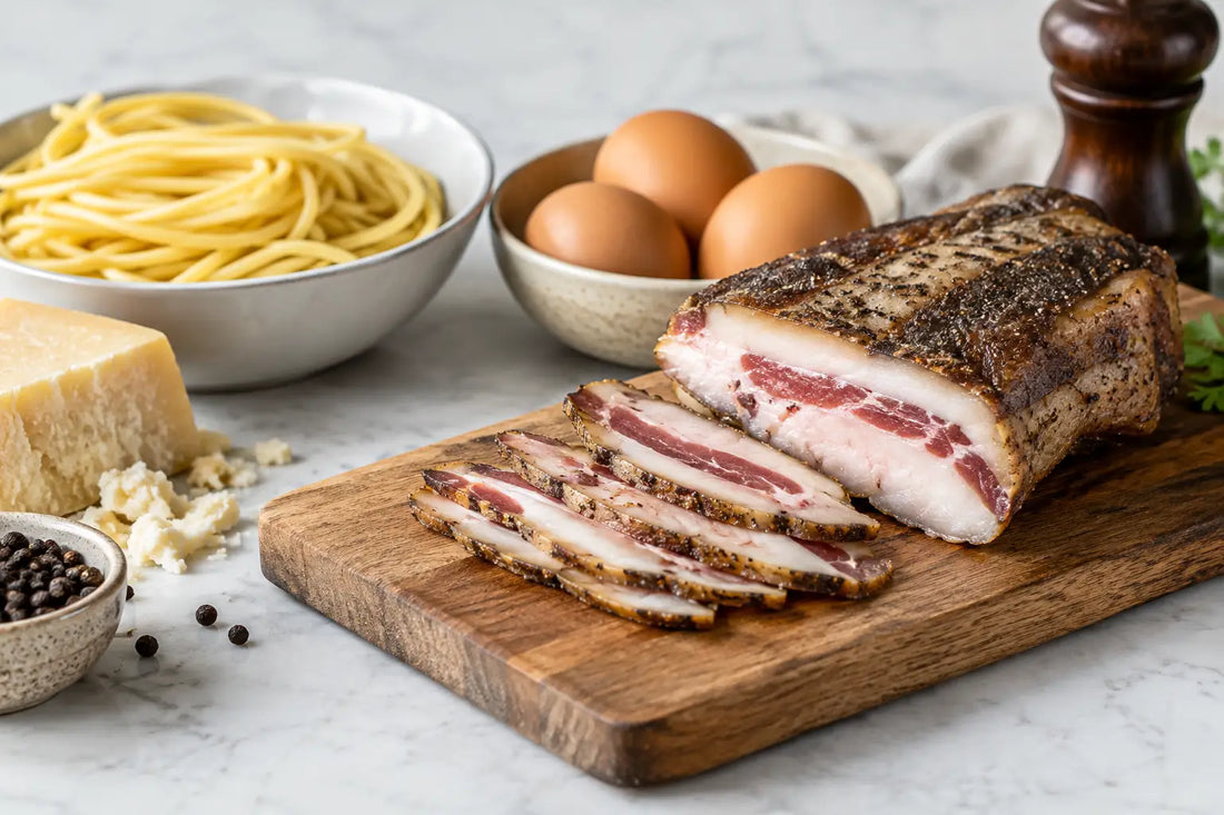 Beste kjøtt til carbonara: guanciale og valg