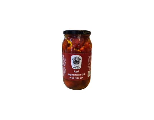 Rød pepperfrukt fylt med feta 1kg