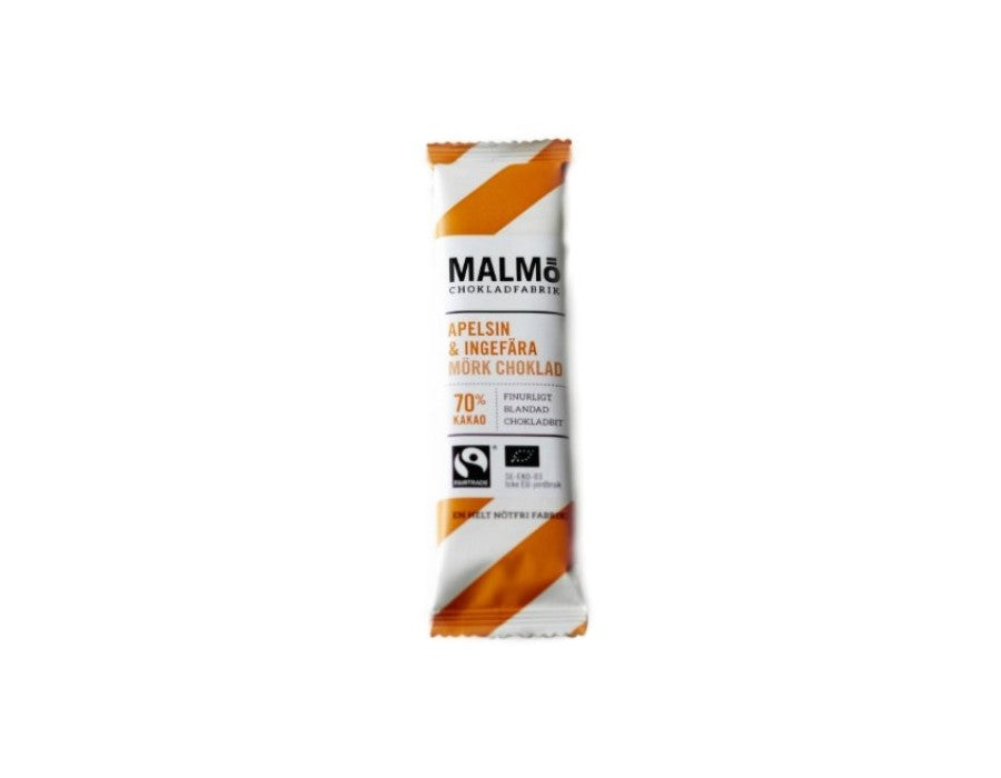 25,00
NOK
Malmö Minibar Appelsin og Ingefær 70% 25g
