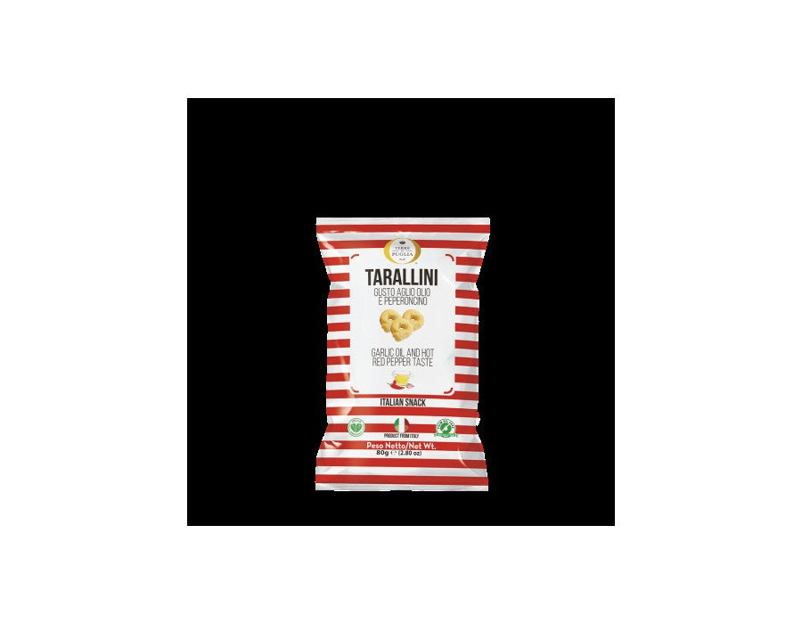 25,00
NOK
Tarallini Garlic, OliveOil & Chili Pepper flav 80g