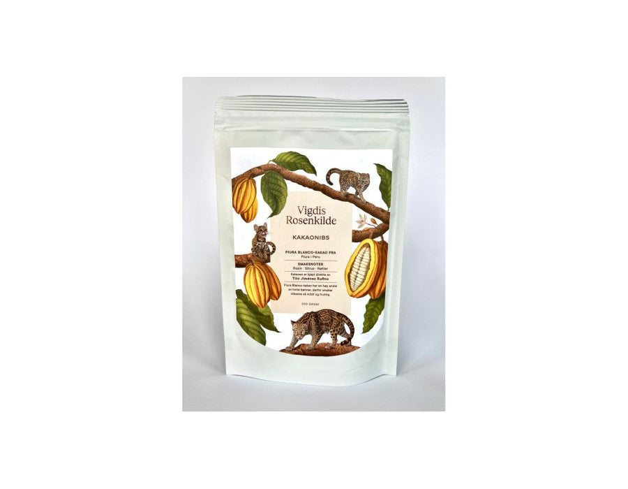299,00
NOK
Vigdis Rosenkilde Kakaonibs 200g