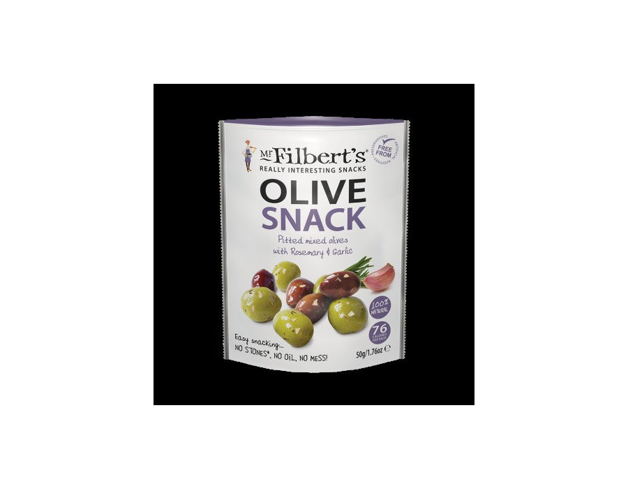 35,00
NOK
Mr Filbert’s Mixed Olive Snack w Rosemary & Garlic