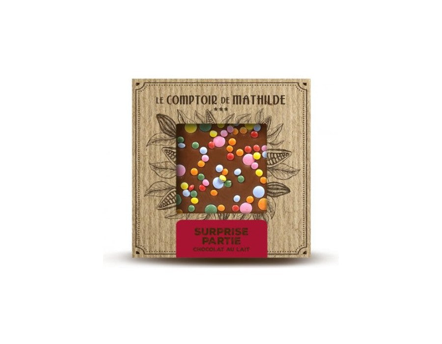 59,00
NOK
Mathilde Party Milk Chocolate Bar 80g