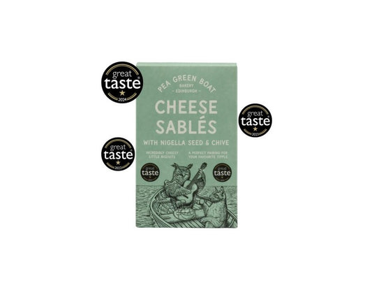 69,00
NOK
Shortbread PGB Ostesablé Nigellafrø/Gressløk 80g