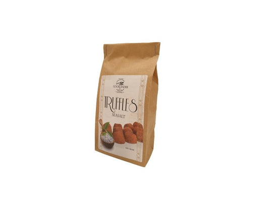 69,00
NOK
Sjokotrøfler Havsalt 100g (Brun pose)