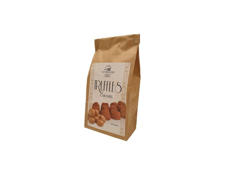 69,00
NOK
Sjokotrøfler Karamell 100g (Brun pose)