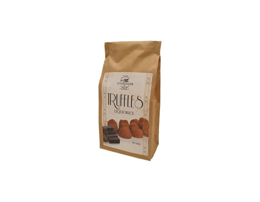 69,00
NOK
Sjokotrøfler Lakris 100g (Brun pose)