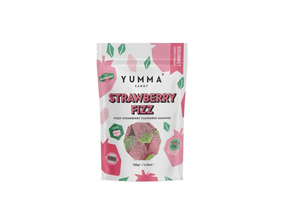 69,00
NOK
Yumma Strawberry Fizz Gummies 138g