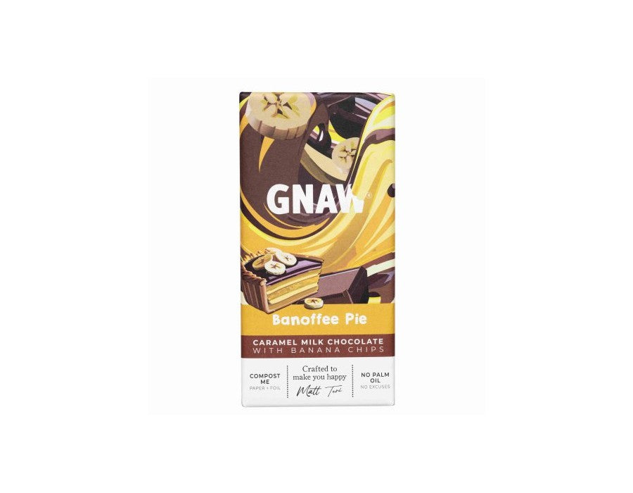 79,00
NOK
GNAW Banoffee Pie Milk Chocolate Bar 80g