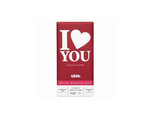79,00
NOK
GNAW ‘Love You’ Milk Chocolate Bar 80g