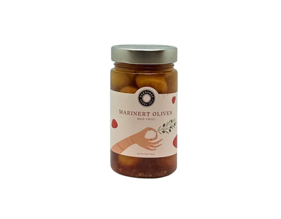 79,00
NOK
Marinert oliven med chili 320g