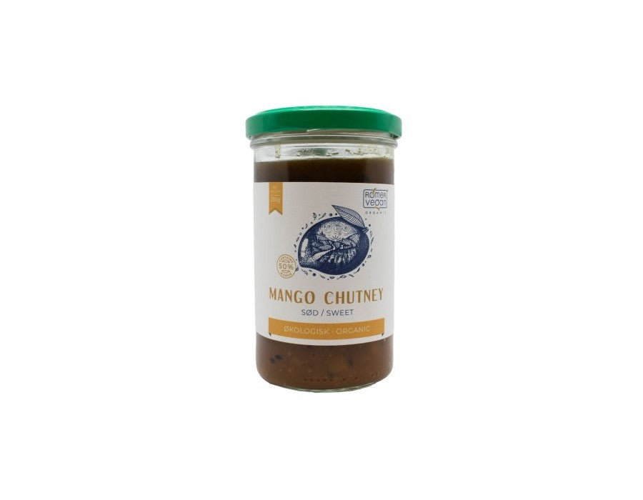 99,00
NOK
Rømer Vegan Mango Chutney søt 250g