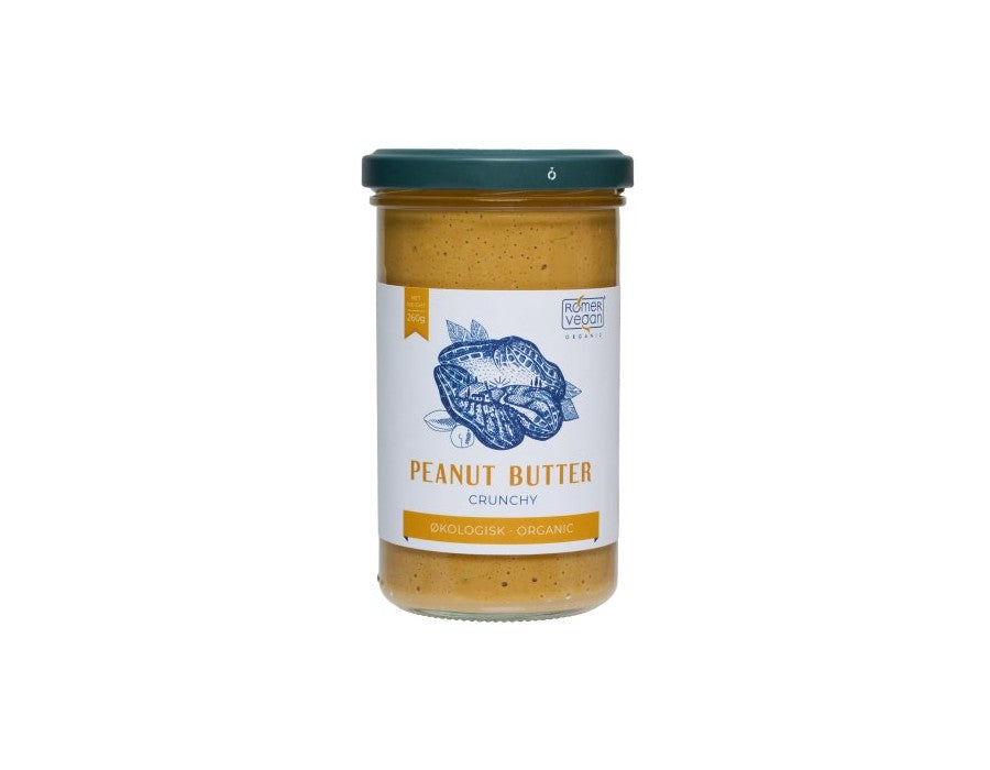 99,00
NOK
Rømer Vegan Peanøttsmør Crunchy 260g