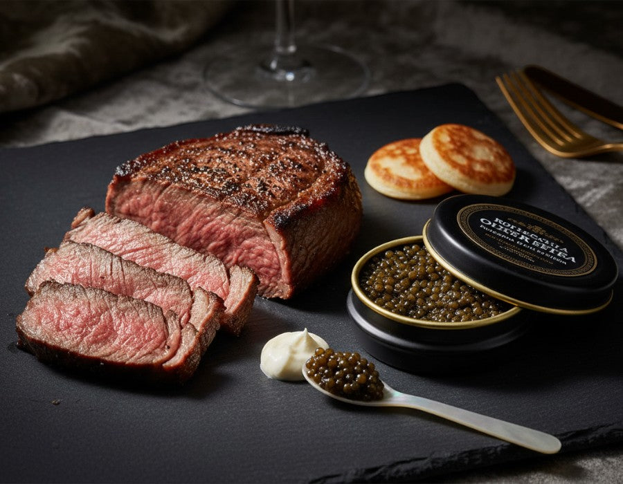 Wagyu + caviar